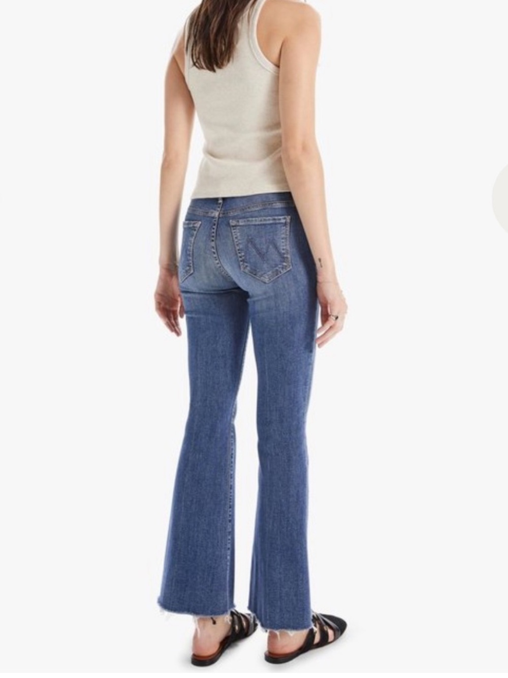 MOTHER The Weekender Fray Walking On Coals in Blue Size 29 - Picture 6 of 13